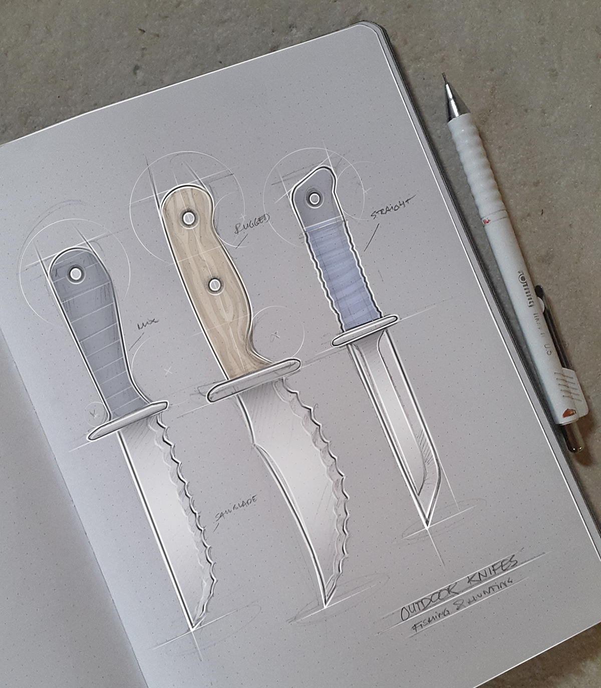 Hand drawn，design sketch，sample reels，