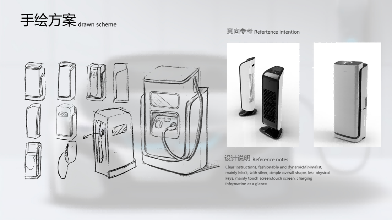industrial design，Portfolio design，Charging pile，