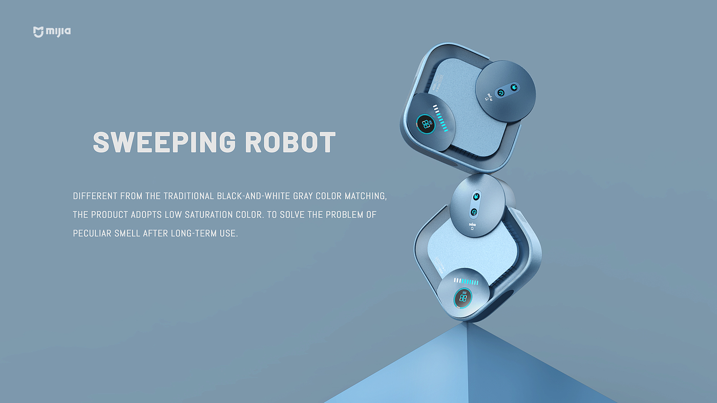 industrial design，Portfolio design，Sweeping robot，