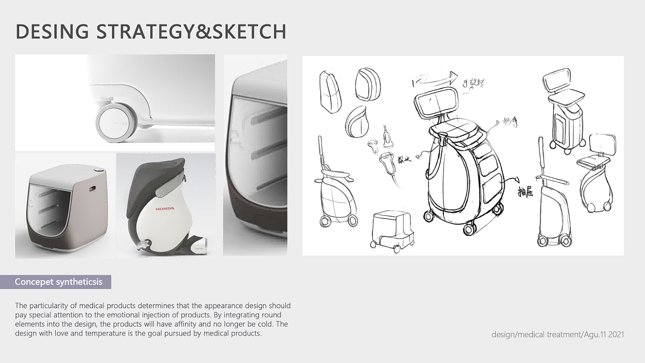 industrial design，Portfolio design，Trolley，