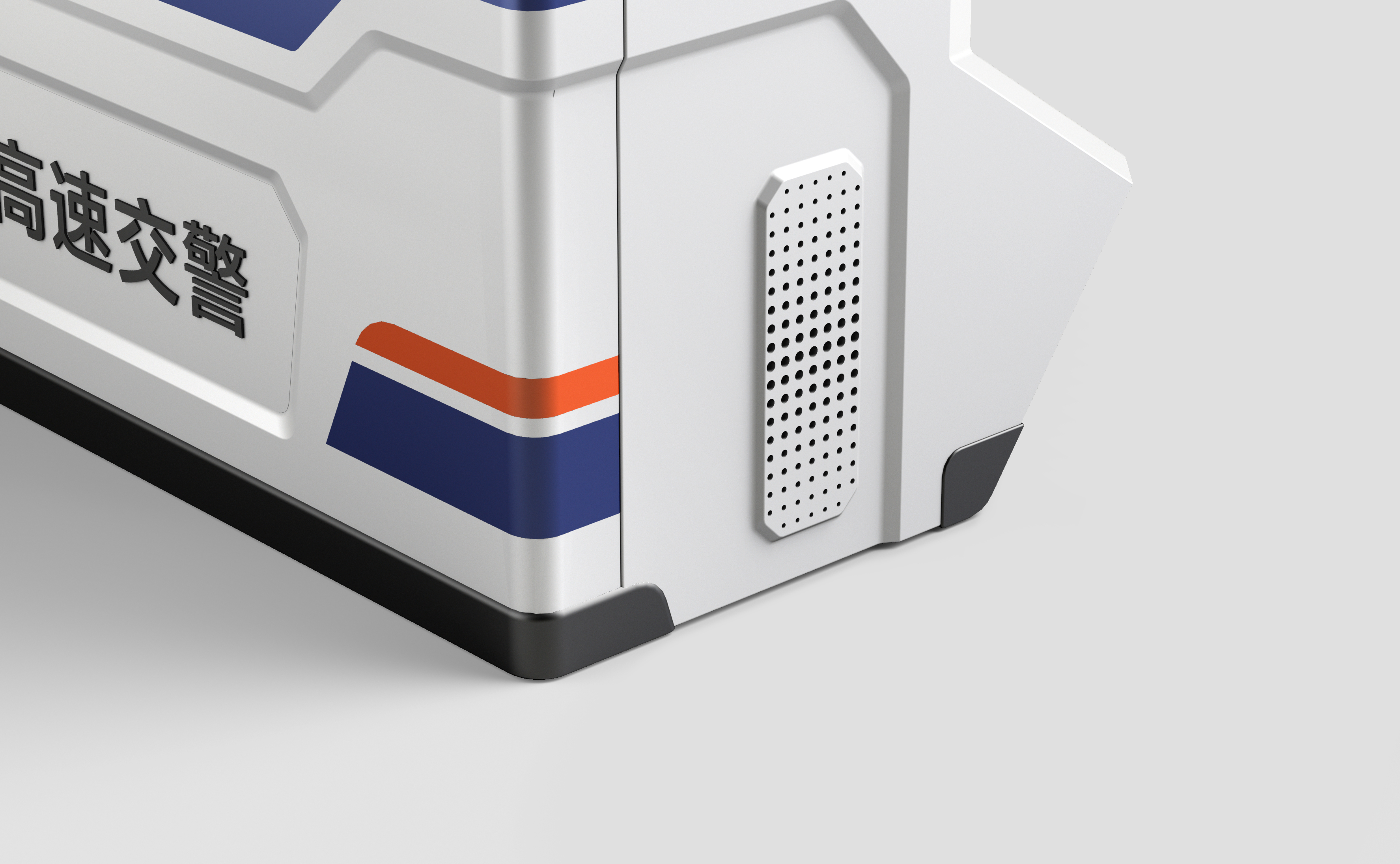 Grey design，High speed guardrail patrol machine，Patrol aircraft，Intelligent equipment，