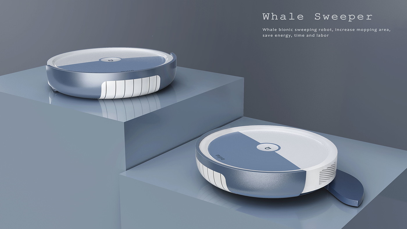 industrial design，Portfolio design，Intelligent sweeping robot，