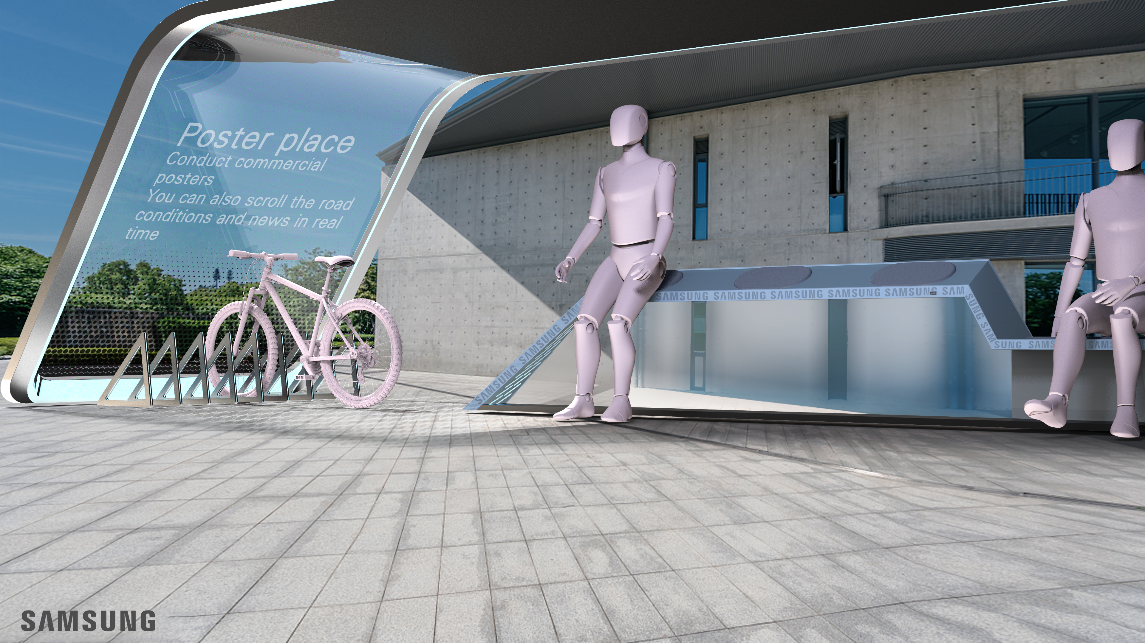 industrial design，Portfolio design，Public seat，