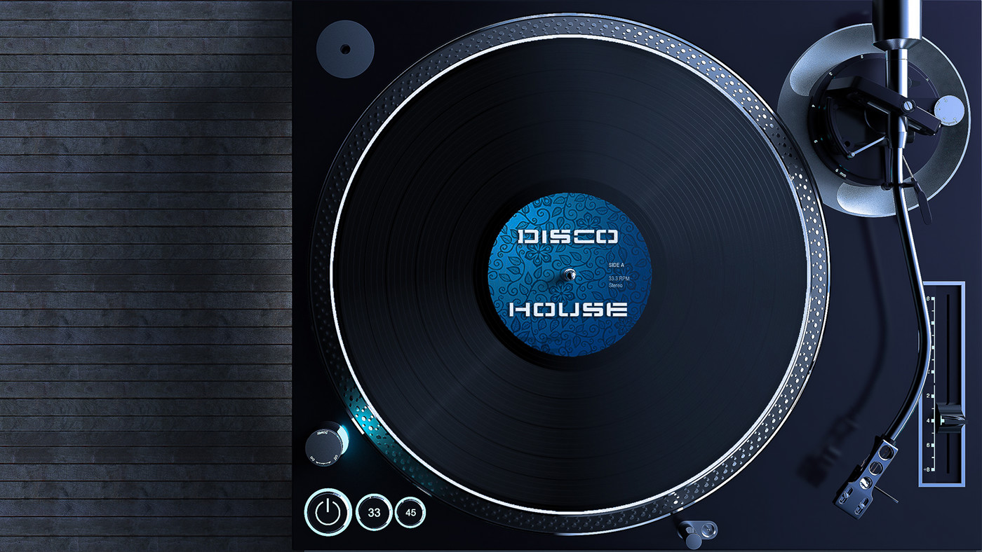 play，music，Nostalgia，a record player，