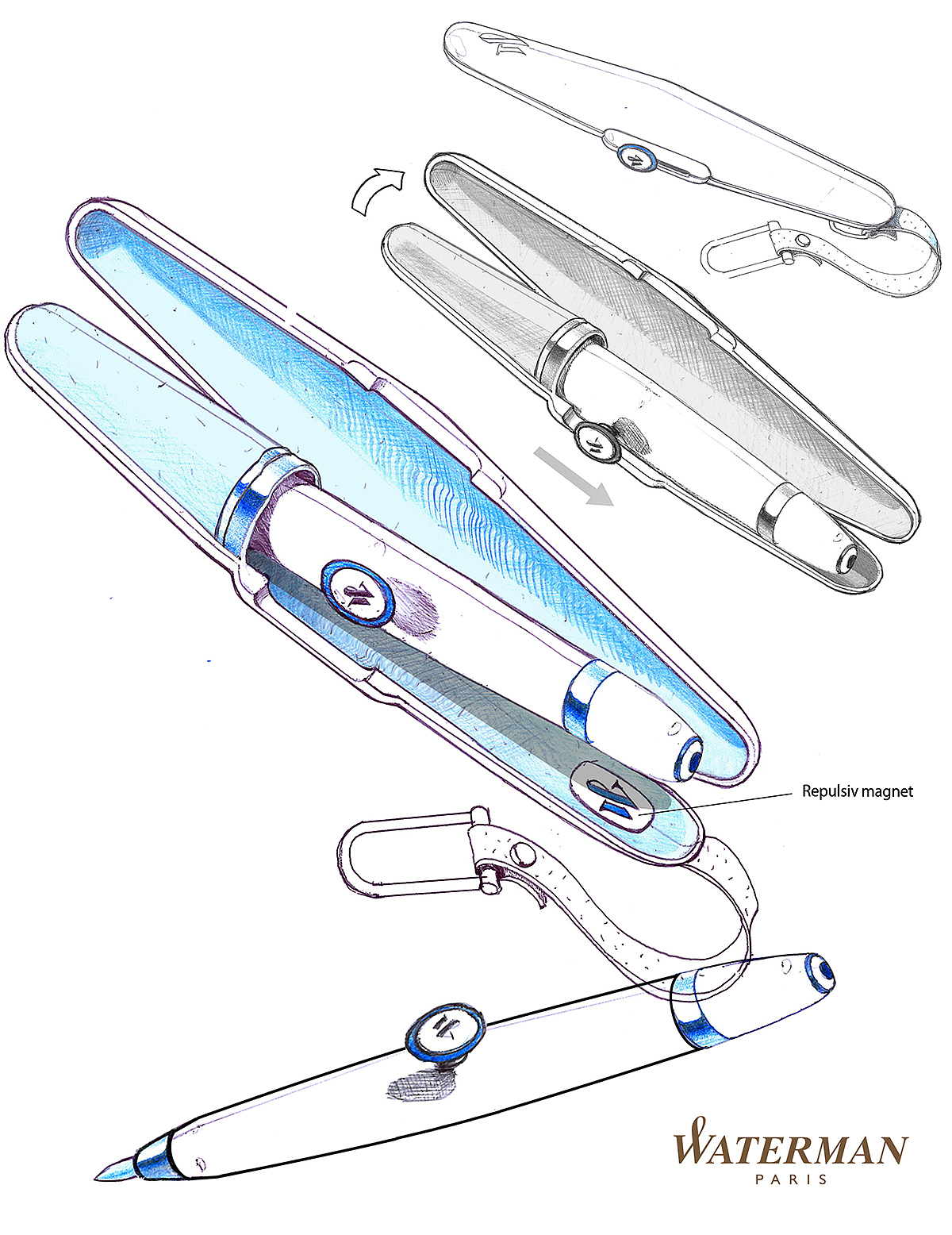 Hand drawn，conceptual design，Romuald ZAYANA，