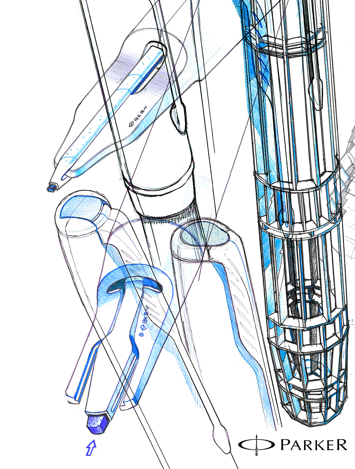 Hand drawn，conceptual design，Romuald ZAYANA，