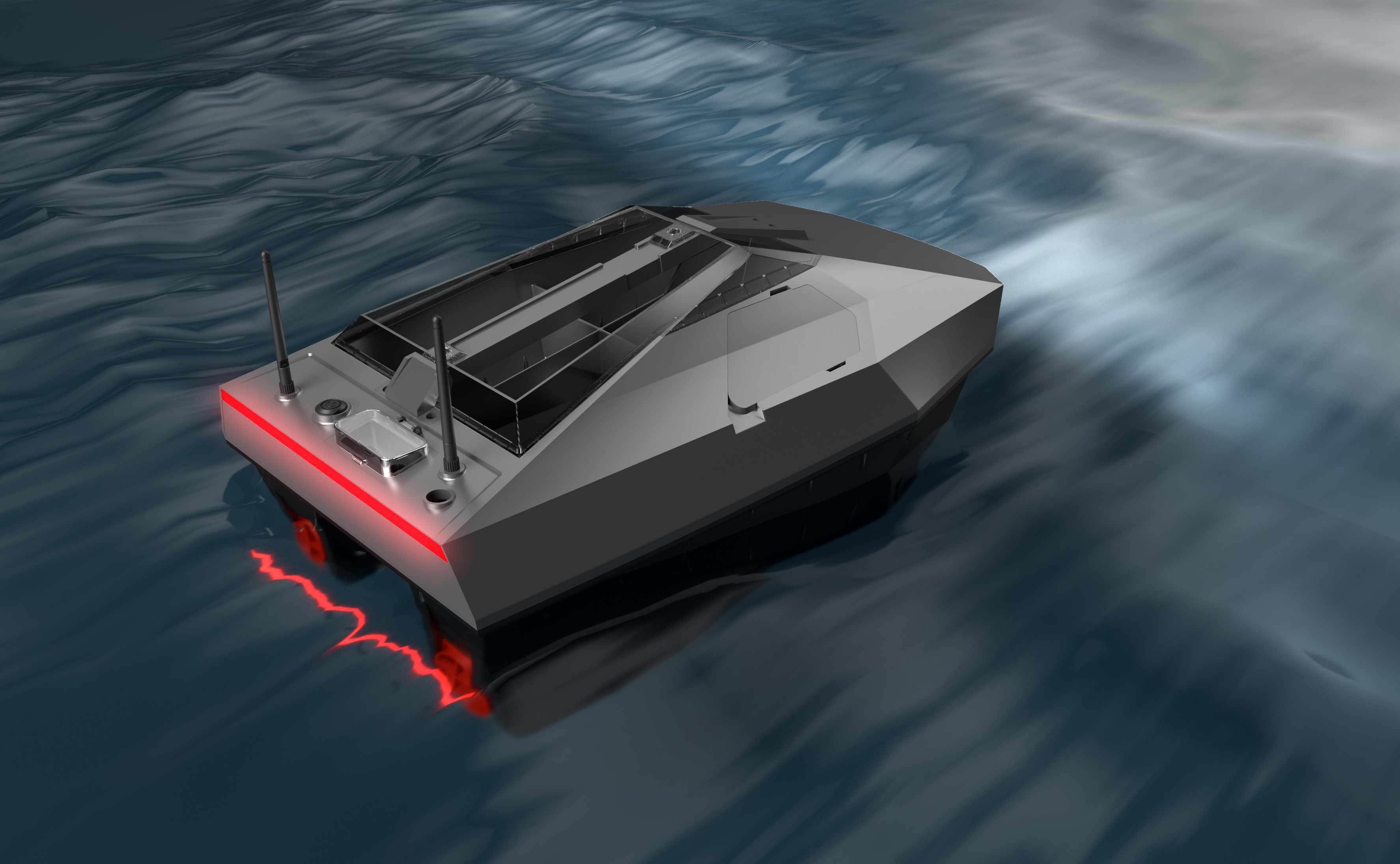 Nest boat，Grey design，fishing gear，Tools and equipment，