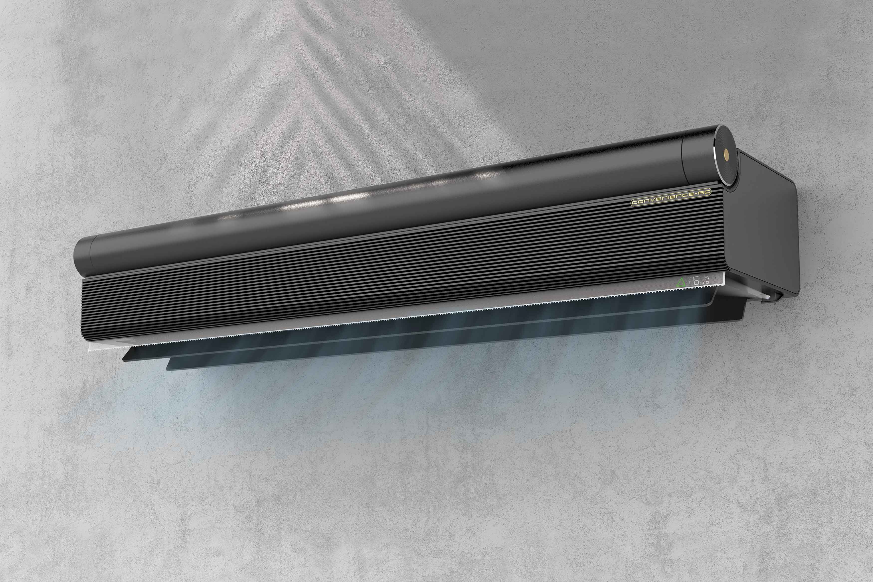 air conditioner，Easy to clean，black，2021 red dot design concept award，