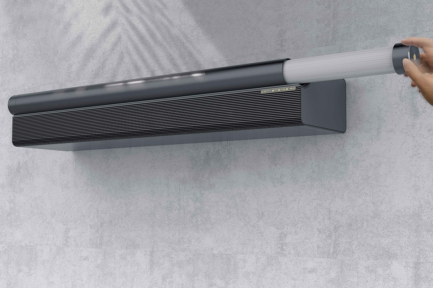air conditioner，Easy to clean，black，2021 red dot design concept award，