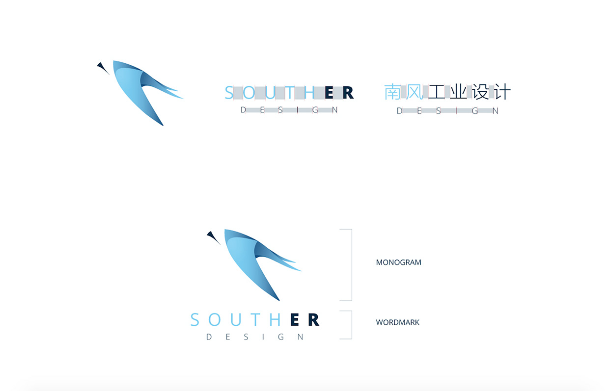 South wind design，logo，vi，