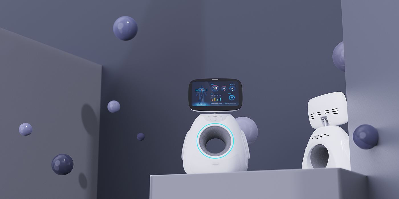 old age，Escort，accompany，robot，healthy，blood pressure，Digital intelligence，