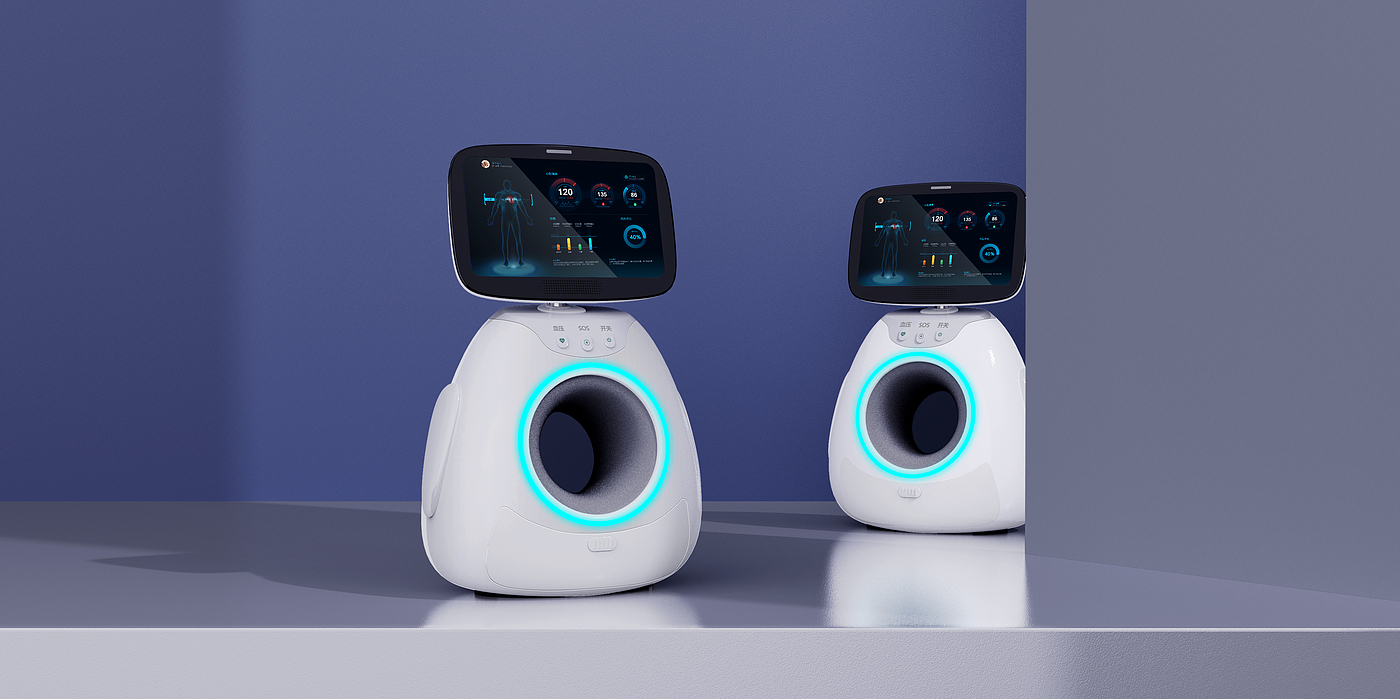 old age，Escort，accompany，robot，healthy，blood pressure，Digital intelligence，