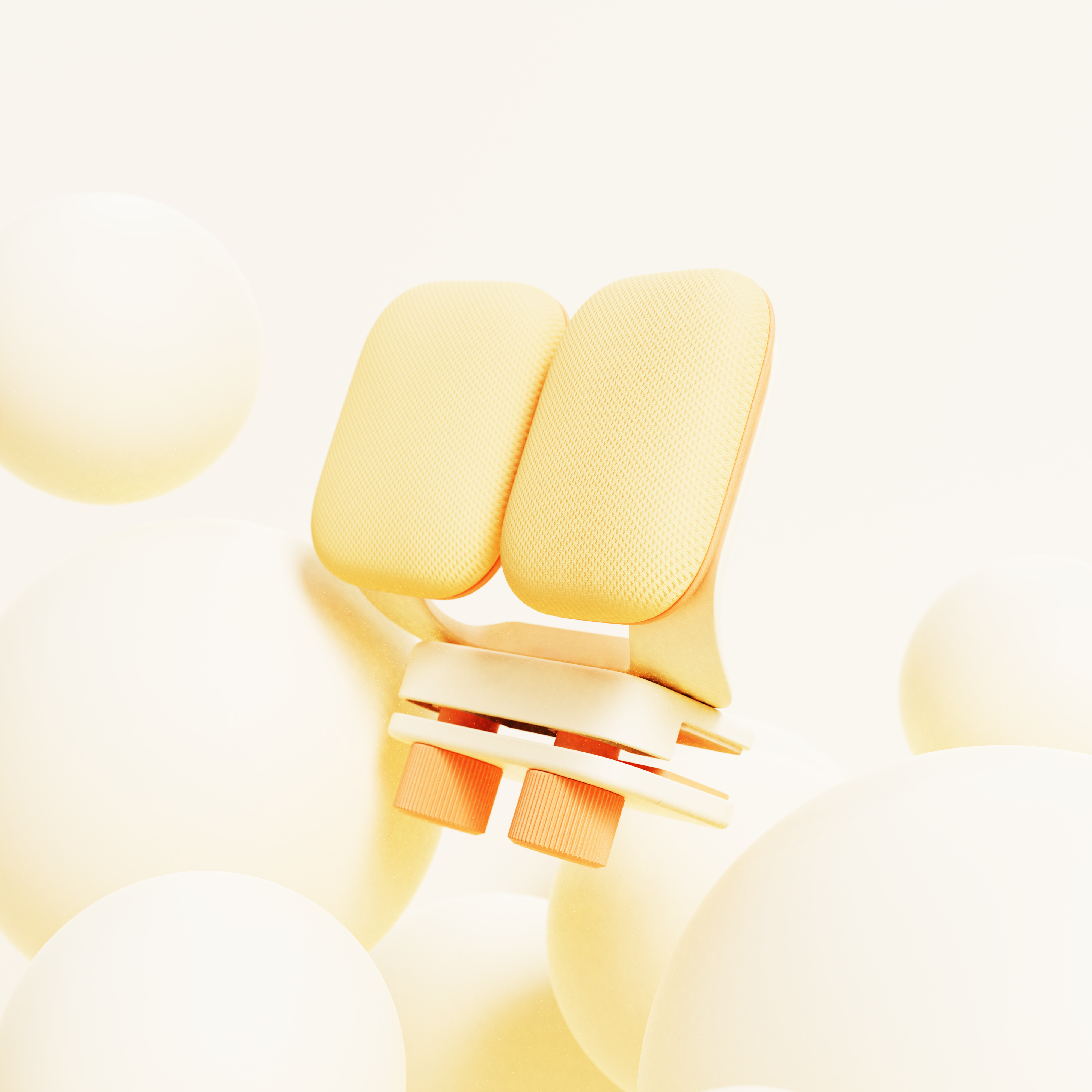 Sitting posture correction，soft，Active posture correction，comfortable，Double support，siesta，Render，study，