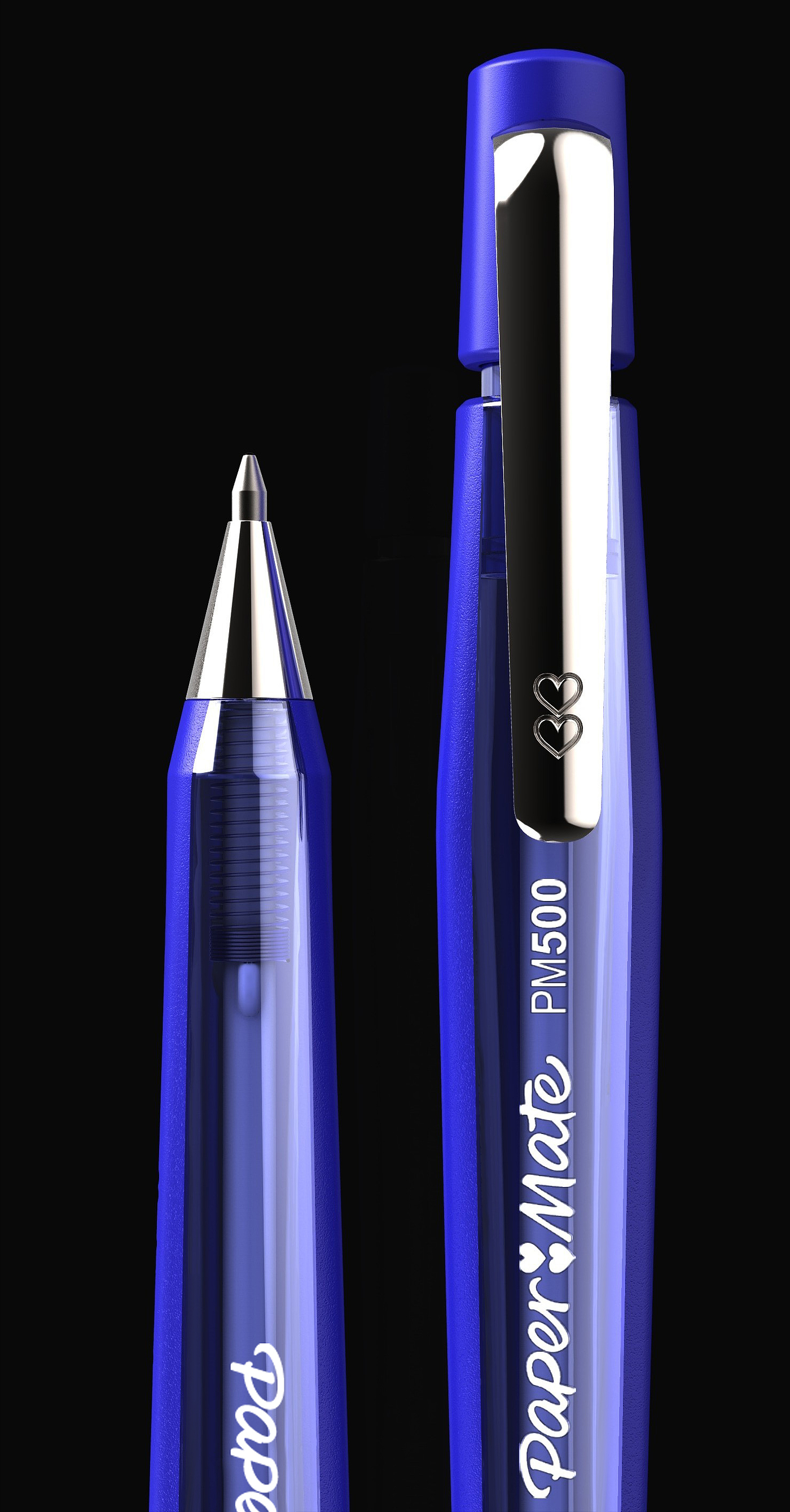 Roller ball pen，blue，black，PAPER-MATE，Erasable，