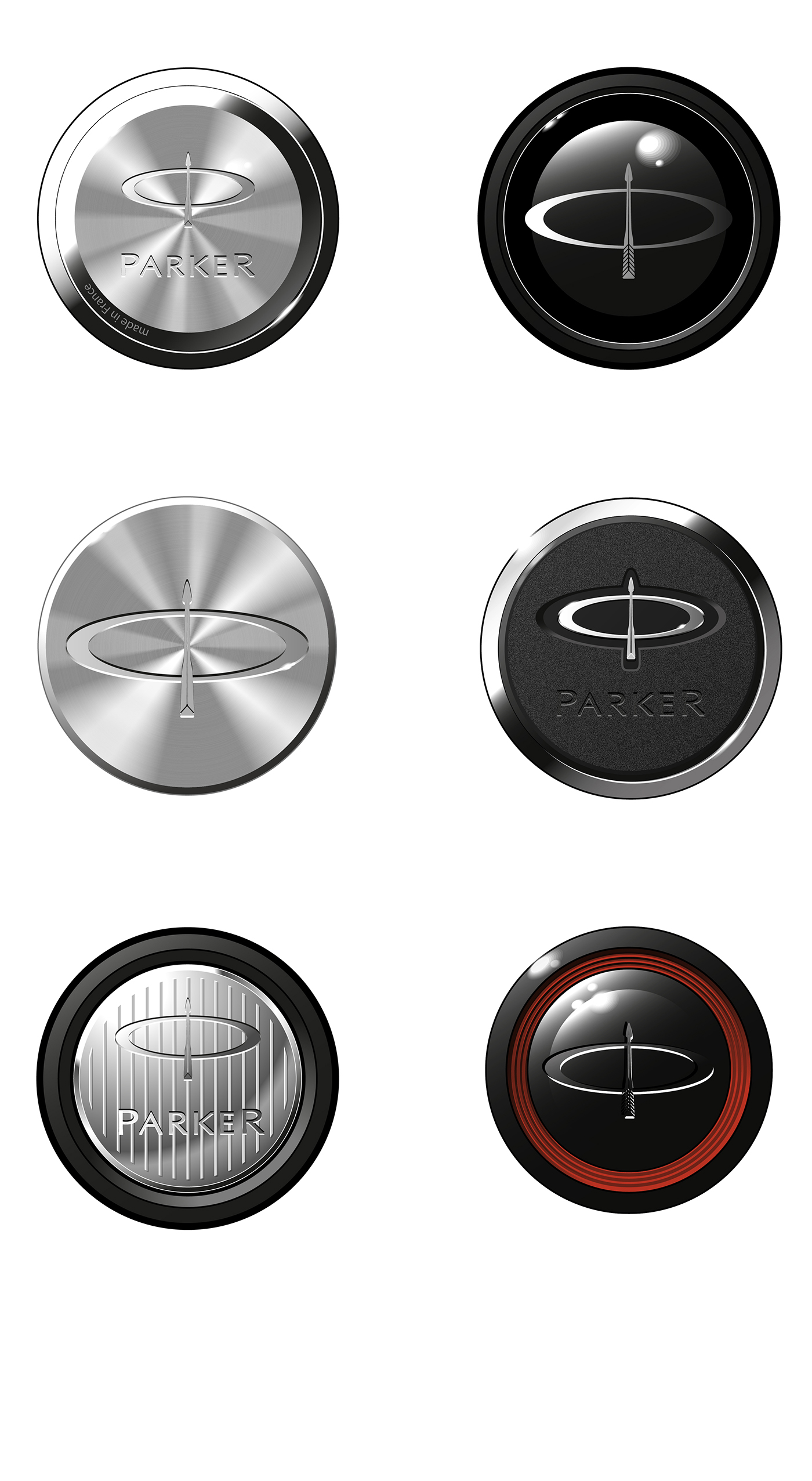 Render，Parker，Pen，