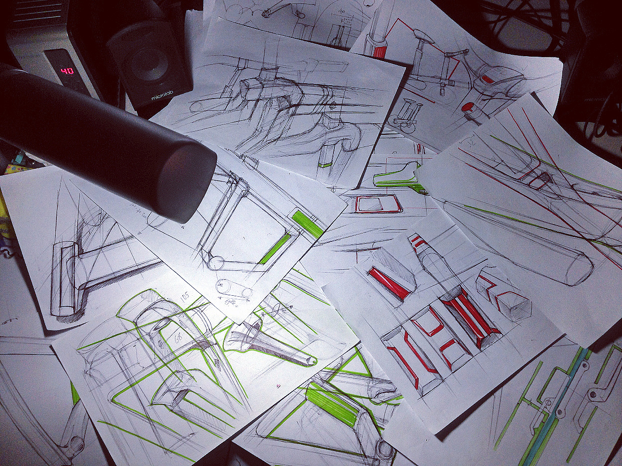 Bicycle，motion，sketch，
