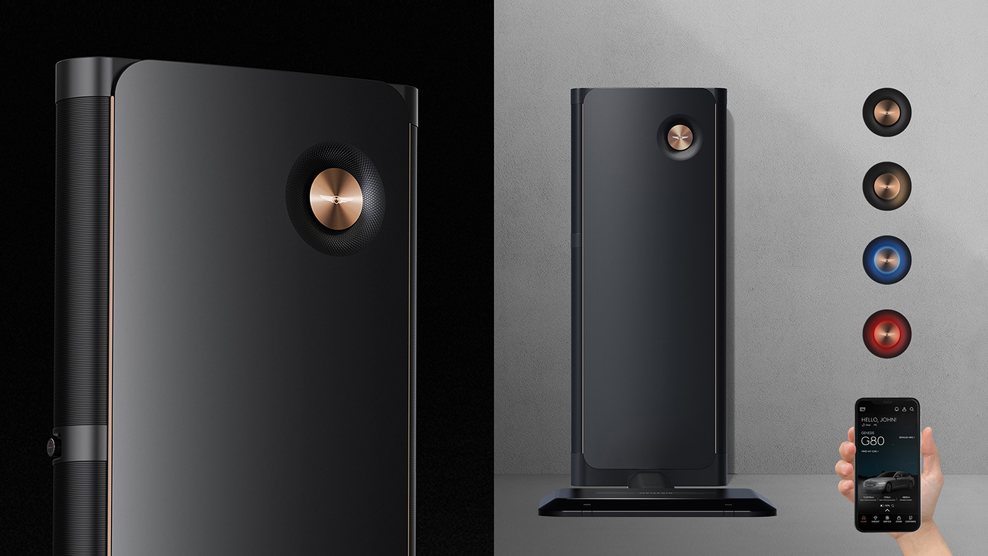 electric vehicle，Charging system，Genesis，wireless，product design，Charging pile，