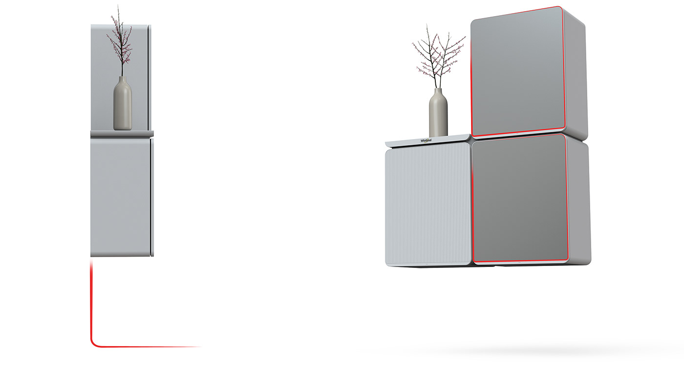 industrial design，product design，Washing machine，household electrical appliances，future，