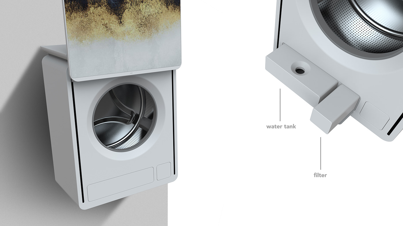 industrial design，product design，Washing machine，household electrical appliances，future，