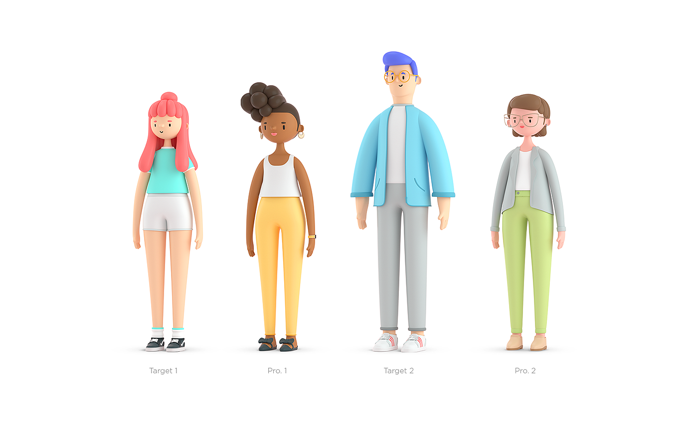 Tijik，3d，Role design，Illustrator，