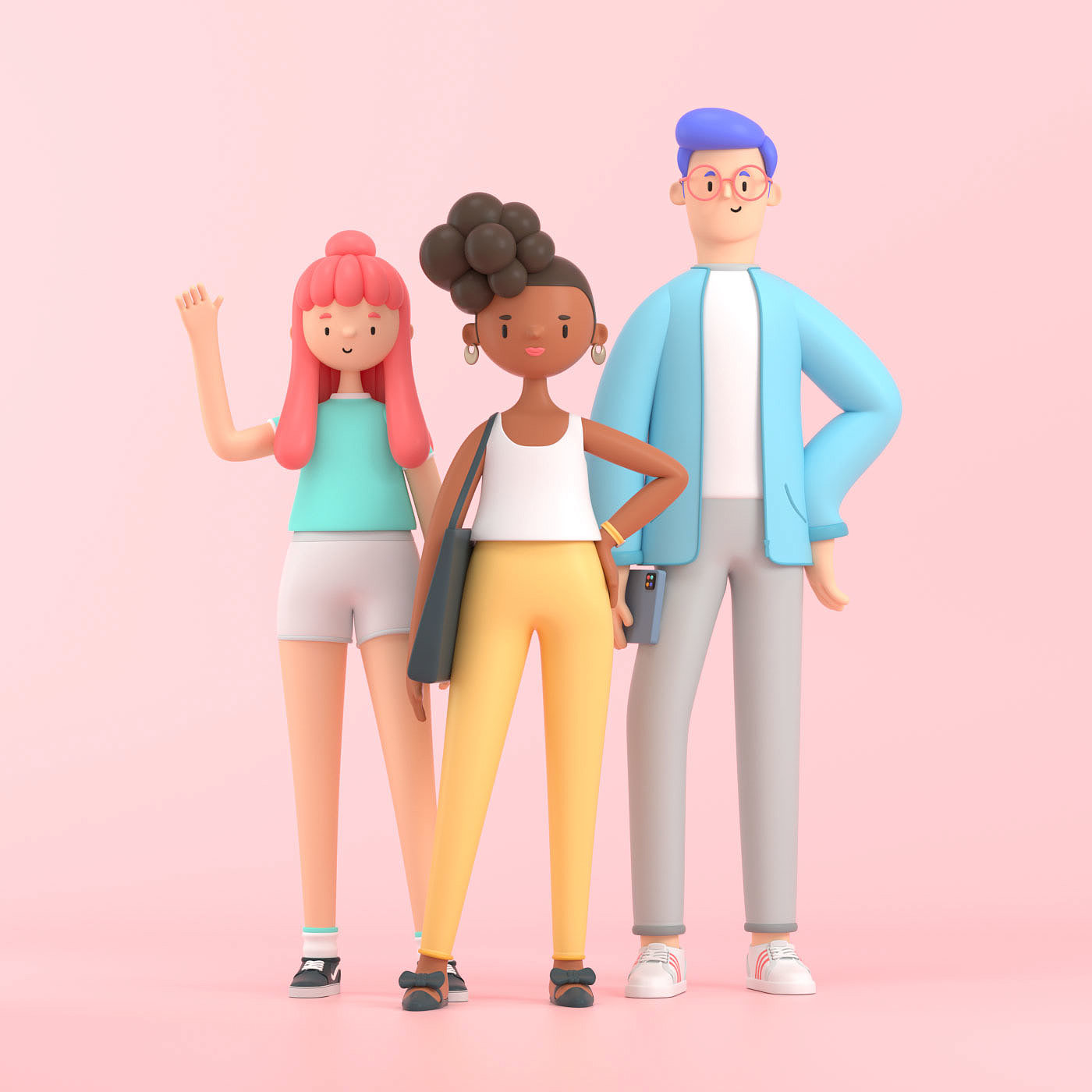 Tijik，3d，Role design，Illustrator，