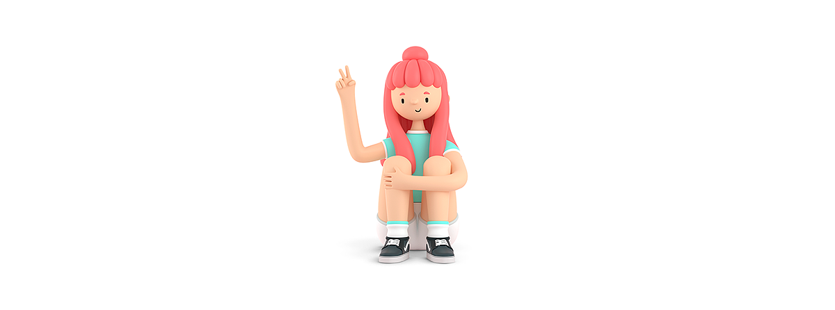 Tijik，3d，Role design，Illustrator，