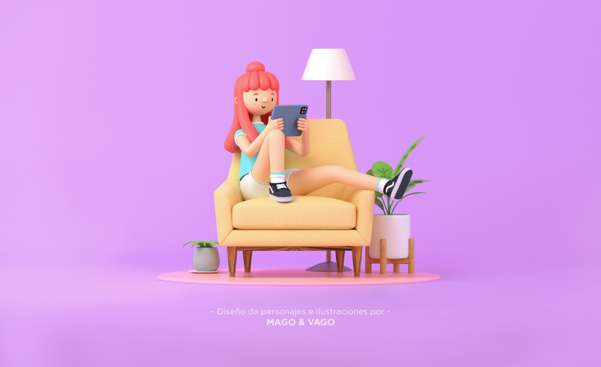 Tijik，3d，Role design，Illustrator，