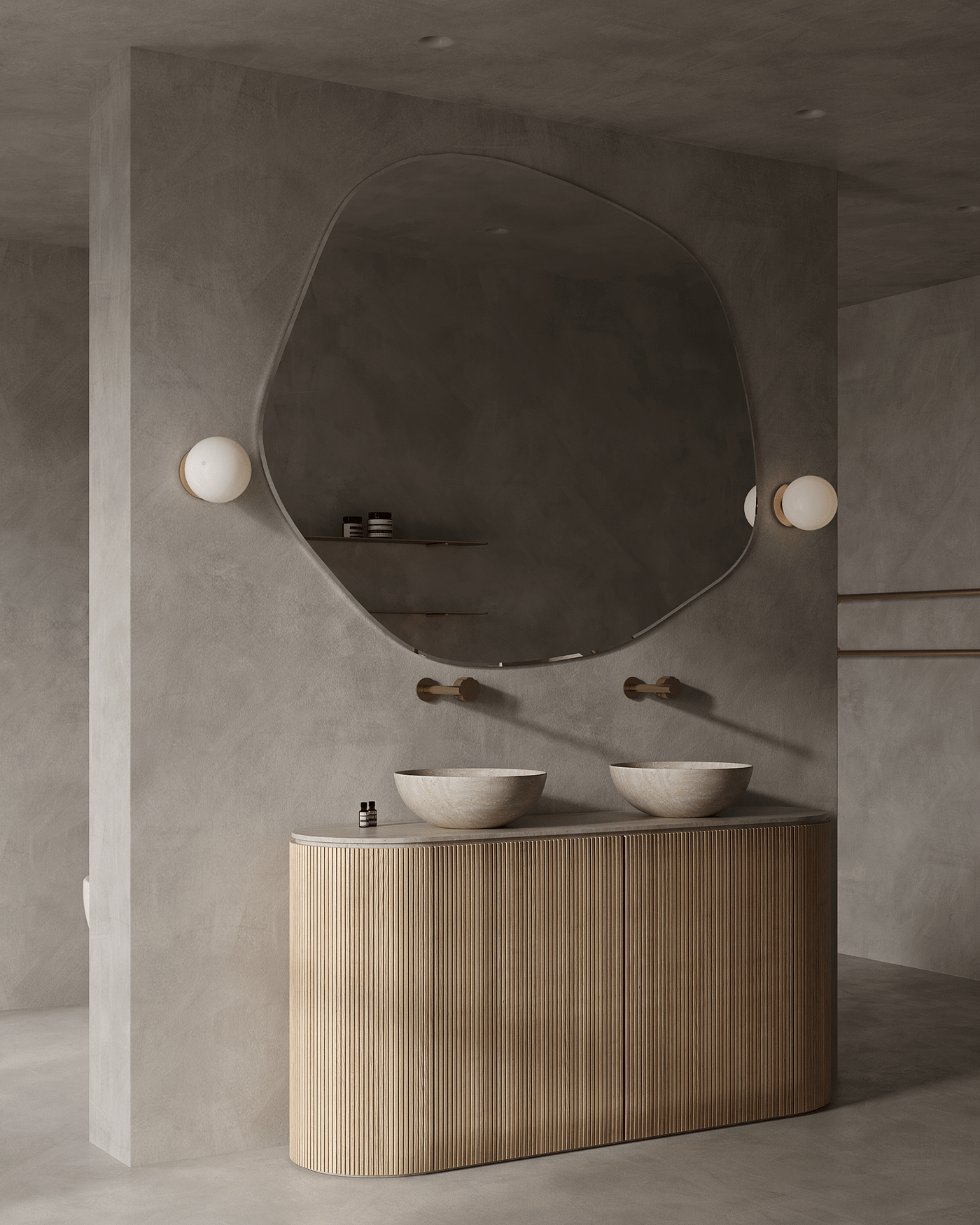 Interior design，bathroom，modern，