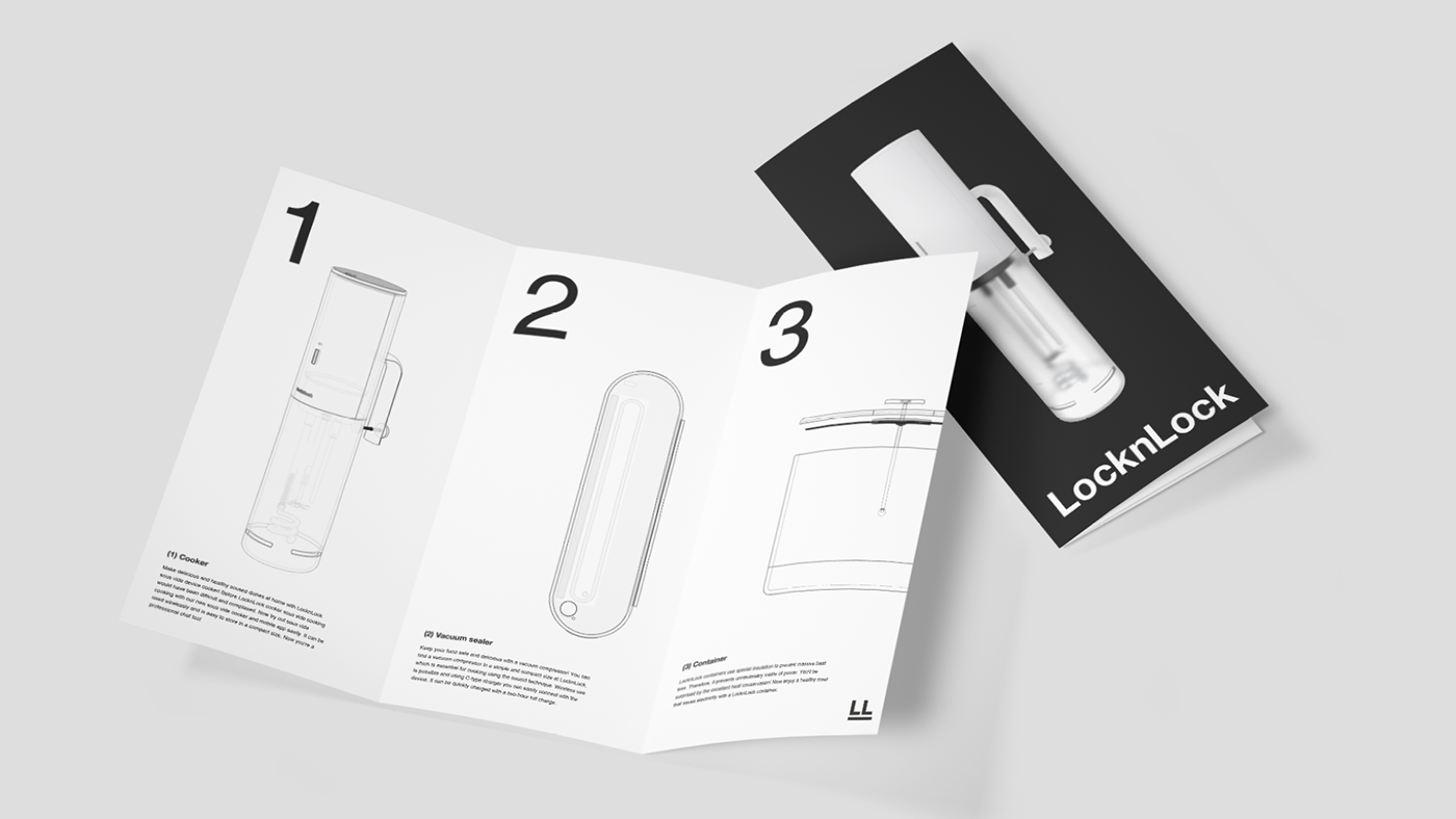 Jihyo Seo，packing design，Vacuum kitchenware，LockLock，LocknLock app，