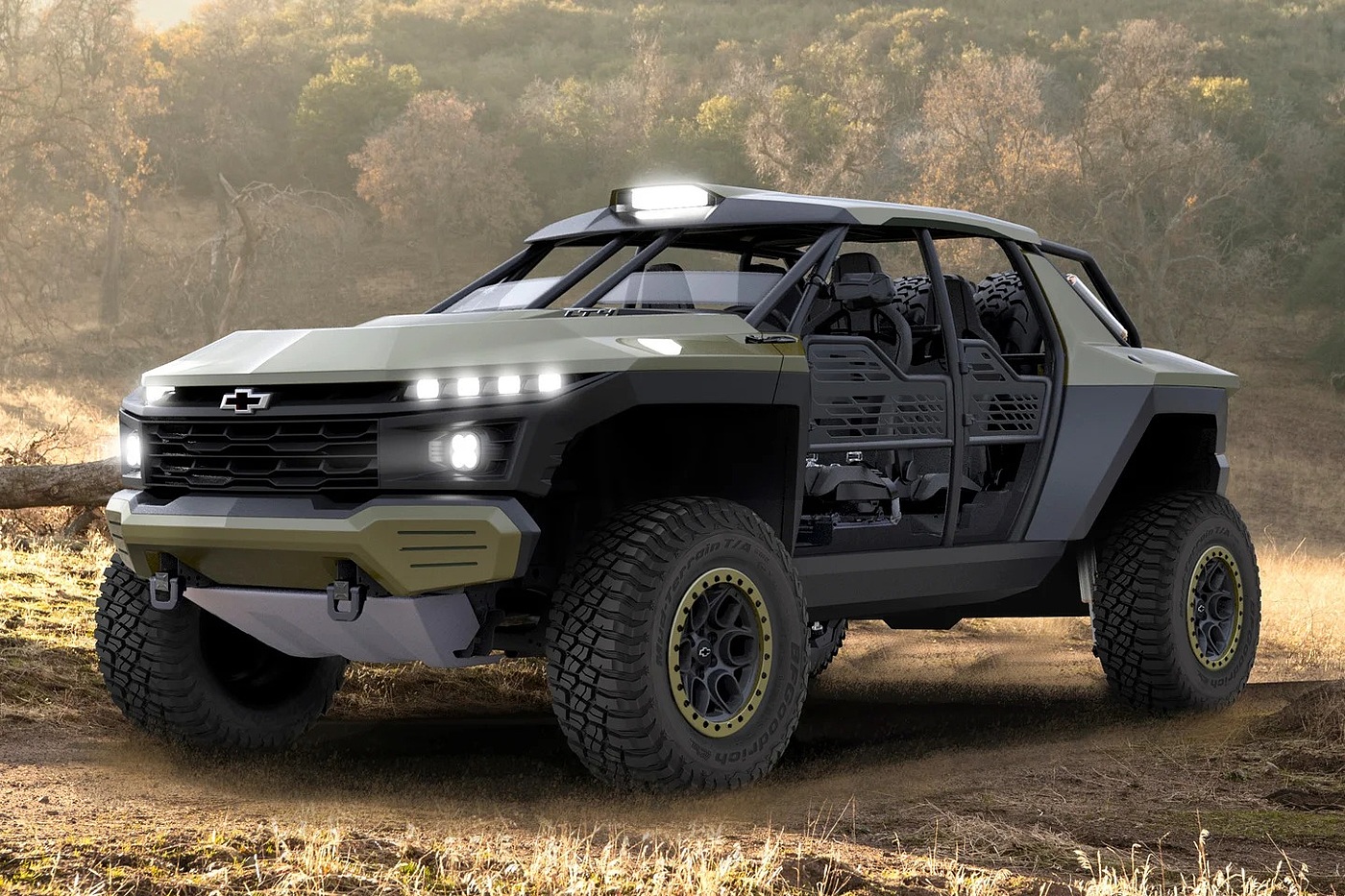 Beast concept car，Chevrolet，High performance off-road truck，Simple design，