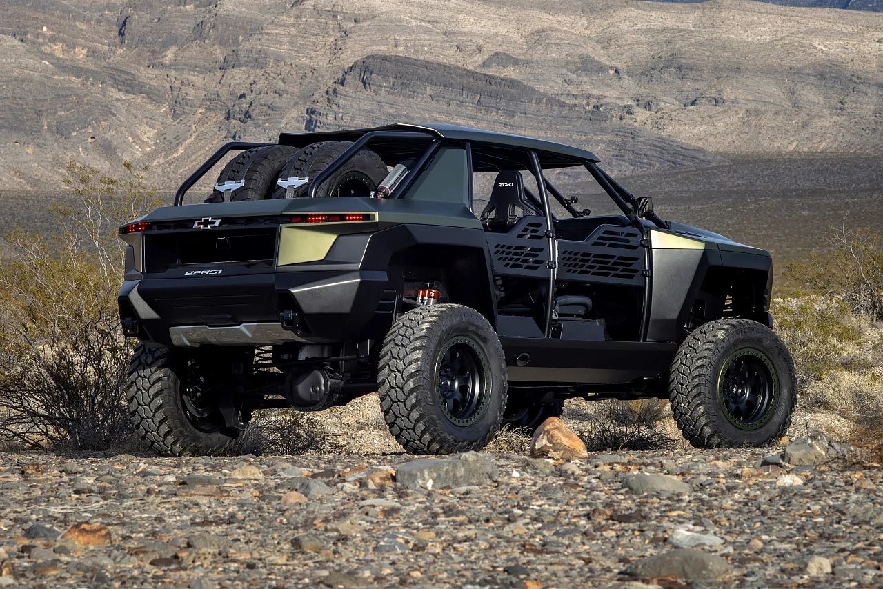 Beast concept car，Chevrolet，High performance off-road truck，Simple design，
