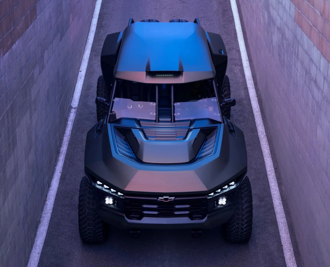 Beast concept car，Chevrolet，High performance off-road truck，Simple design，
