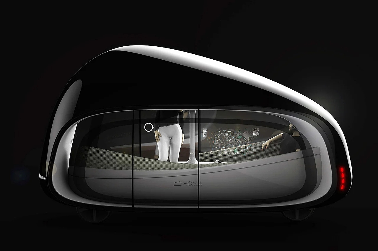 Driverless，automobile，industrial design，Three wheel experience cabin，