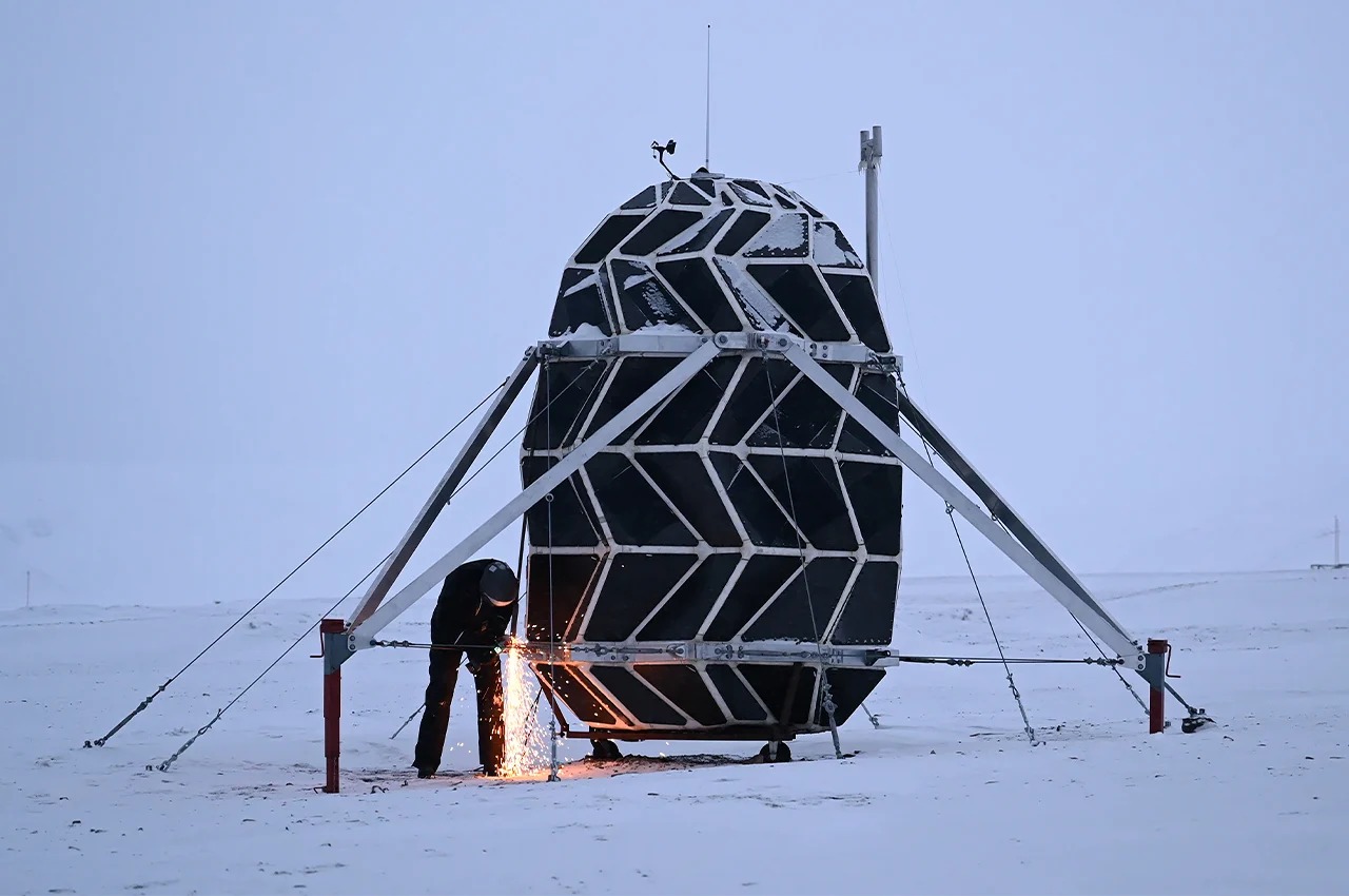 SAGA Space Architect，Modular origami tent，Modular shelter，Lunar habitat，Future human，Lunark habitat，Foldable design，