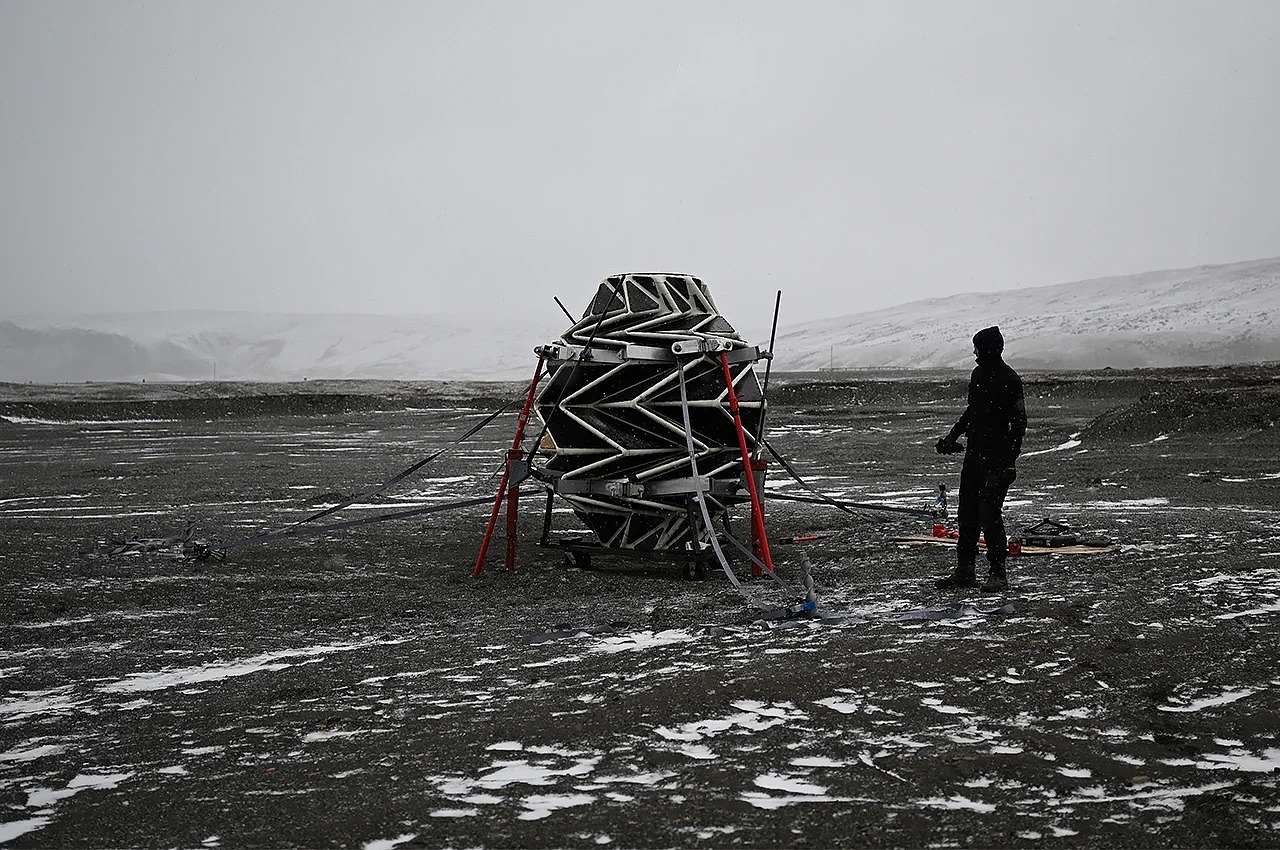 SAGA Space Architect，Modular origami tent，Modular shelter，Lunar habitat，Future human，Lunark habitat，Foldable design，