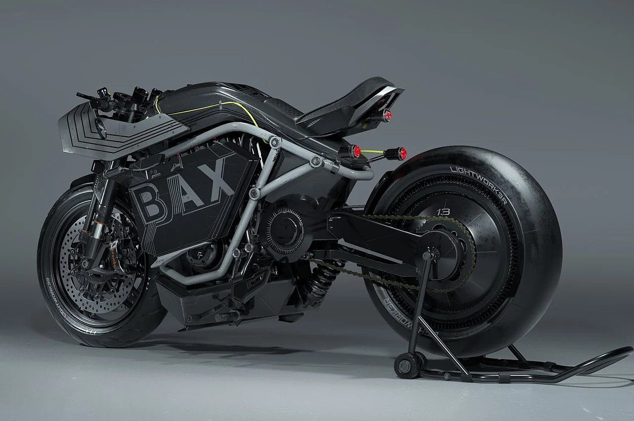 BAX MOTO MK3，流畅设计，肌肉感，汽车设计，Shane Baxley，蝙蝠侠，