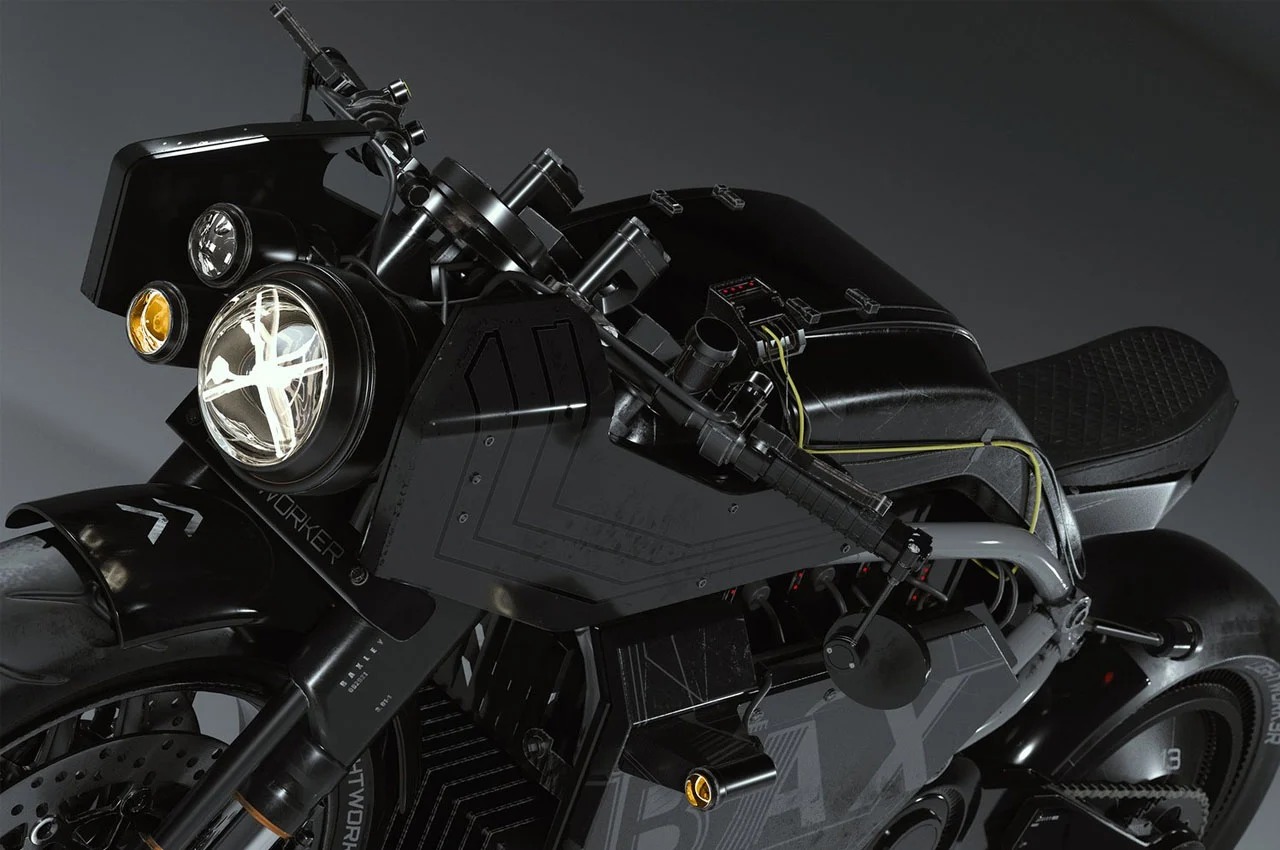 BAX MOTO MK3，Smooth design，Muscular sensation，Automobile design，Shane Baxley，Batman，