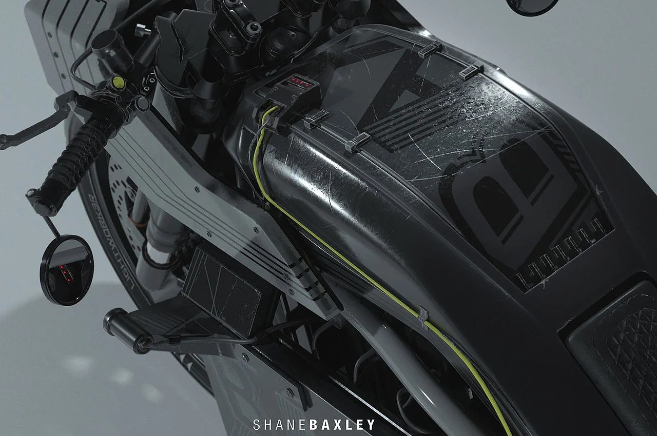 BAX MOTO MK3，Smooth design，Muscular sensation，Automobile design，Shane Baxley，Batman，
