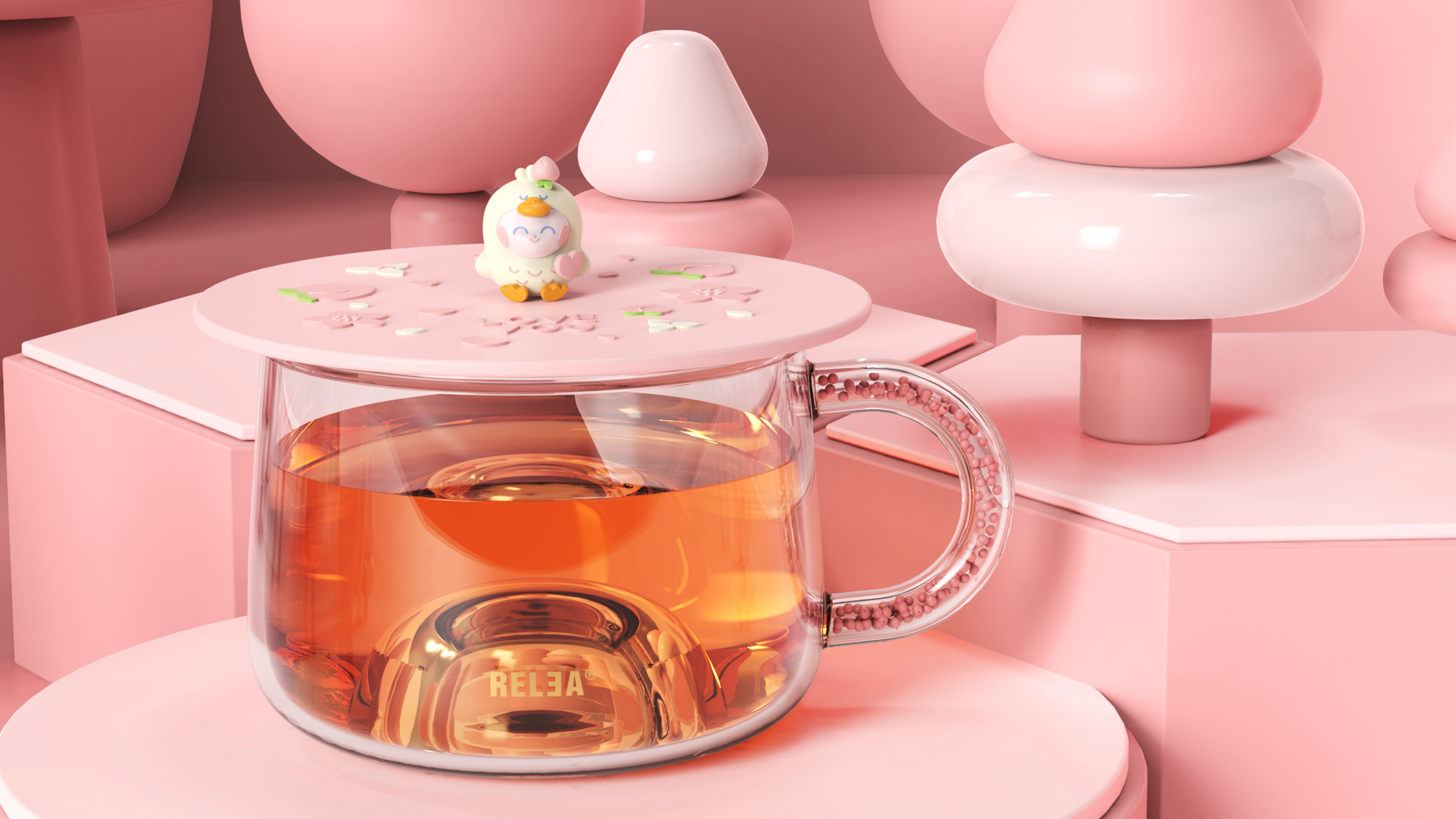 AI duck blind box series，Original design，interest，Blind box glass，