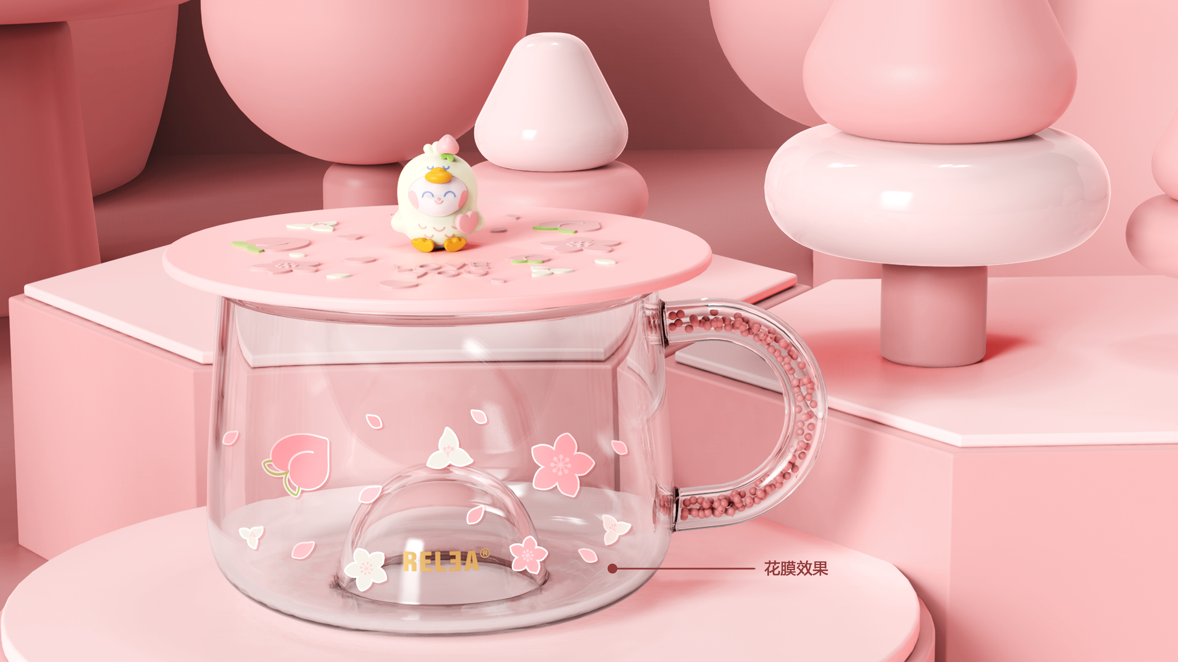 AI duck blind box series，Original design，interest，Blind box glass，