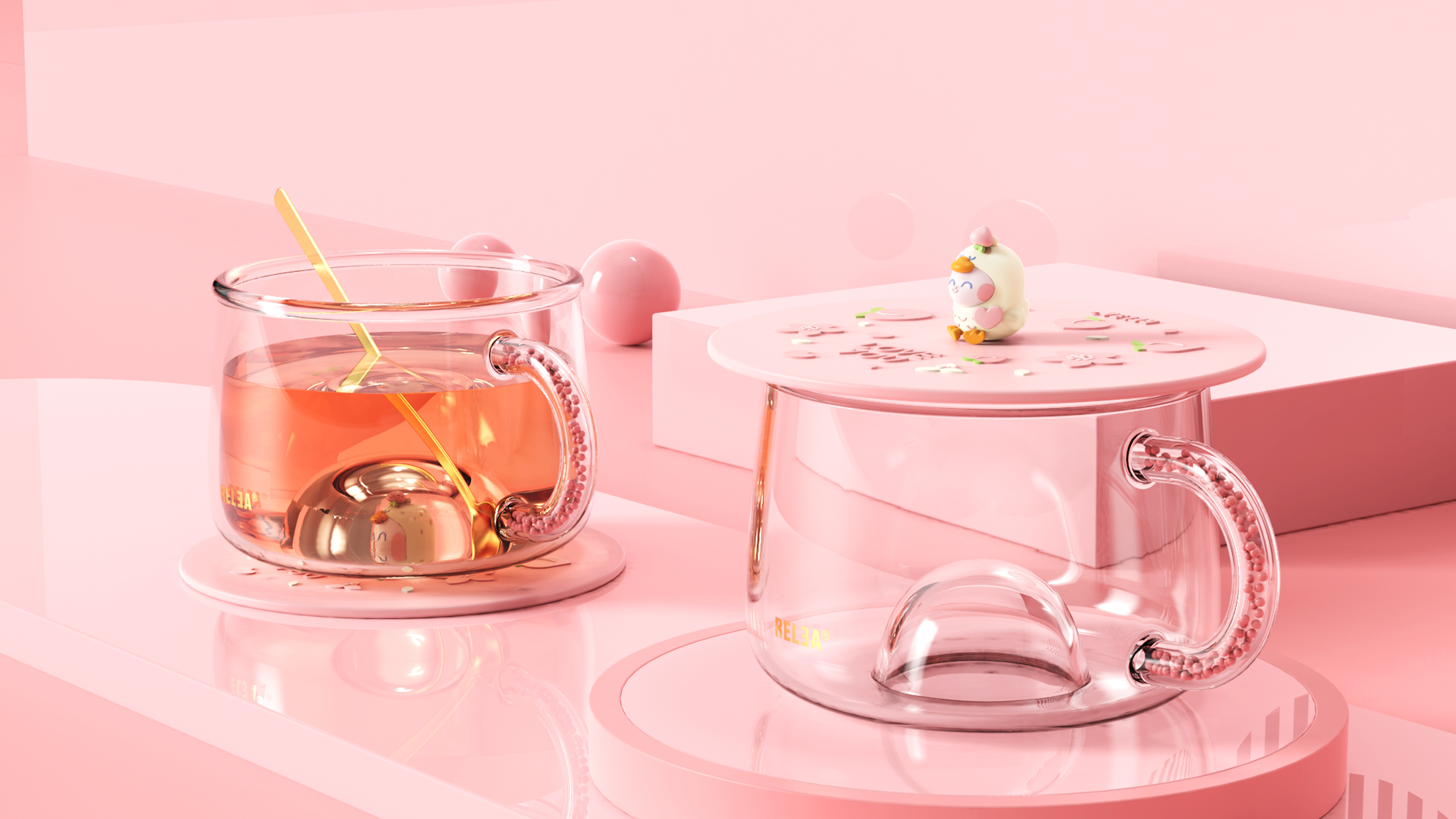 AI duck blind box series，Original design，interest，Blind box glass，