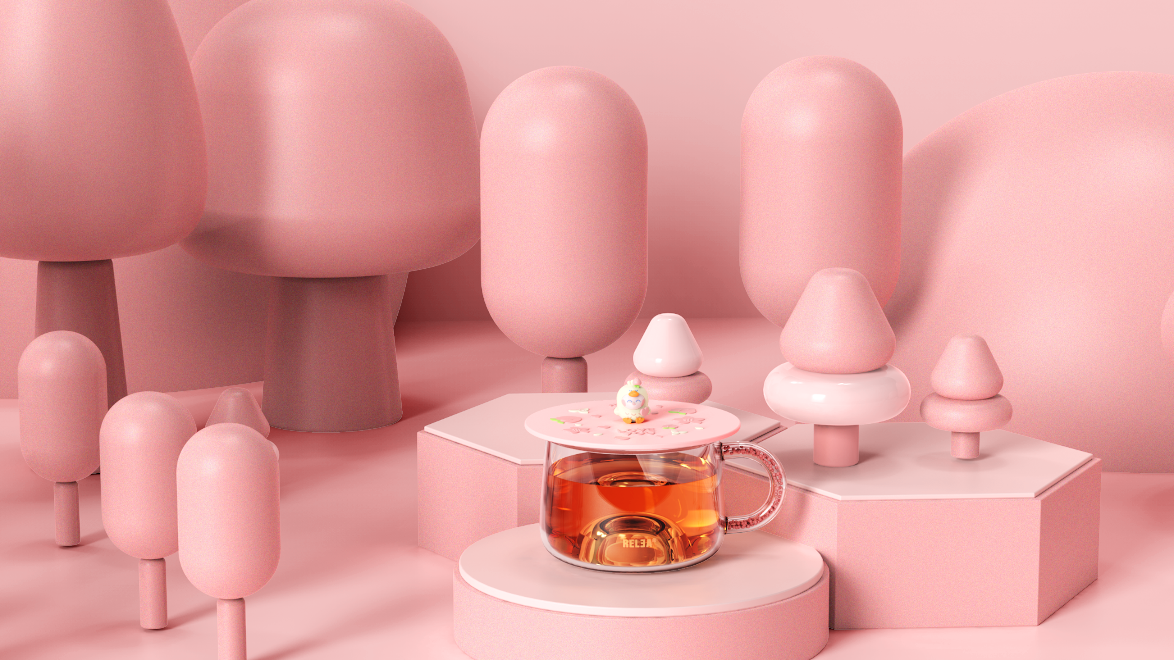 AI duck blind box series，Original design，interest，Blind box glass，