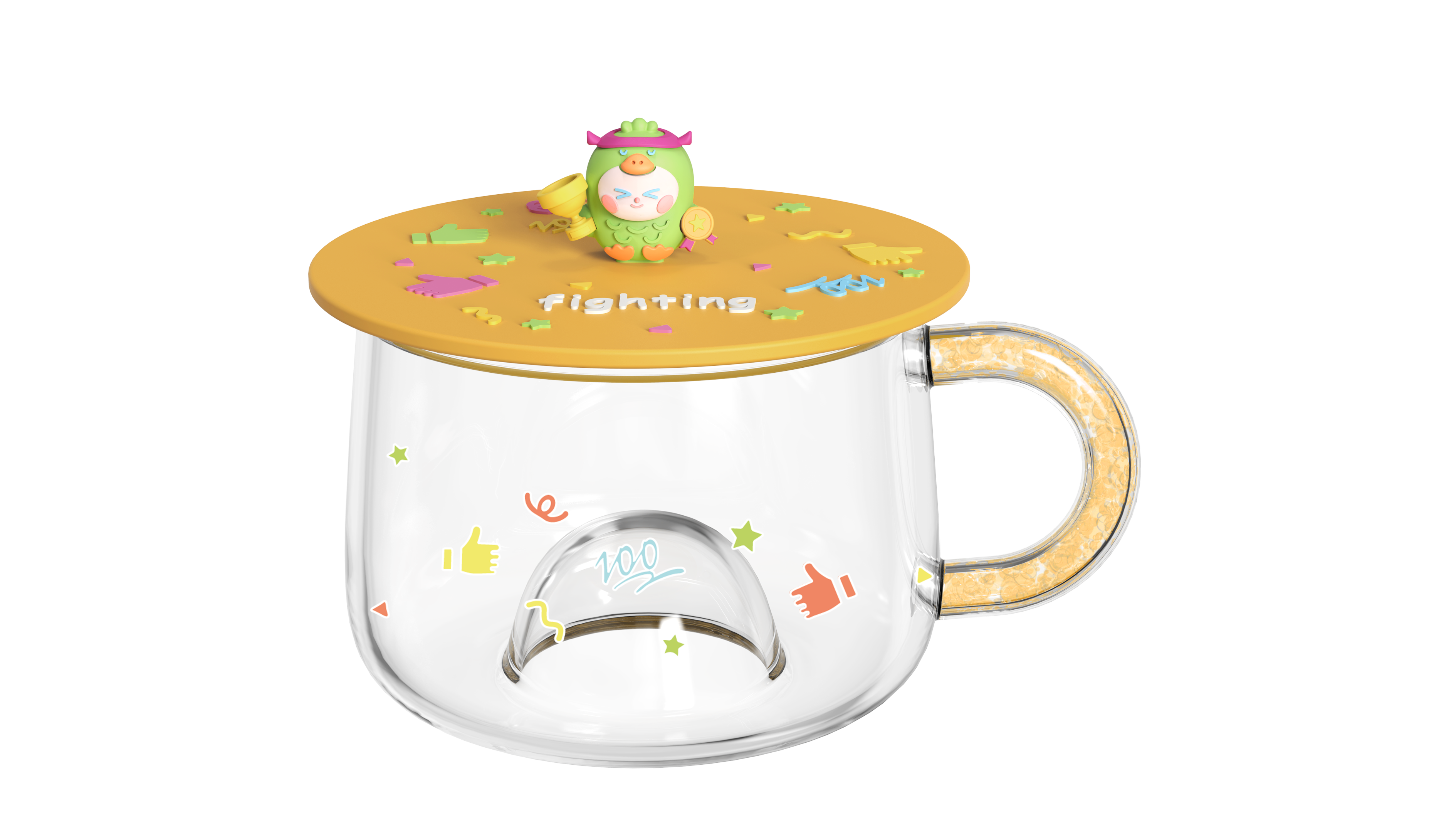 AI duck blind box series，Original design，interest，Blind box glass，