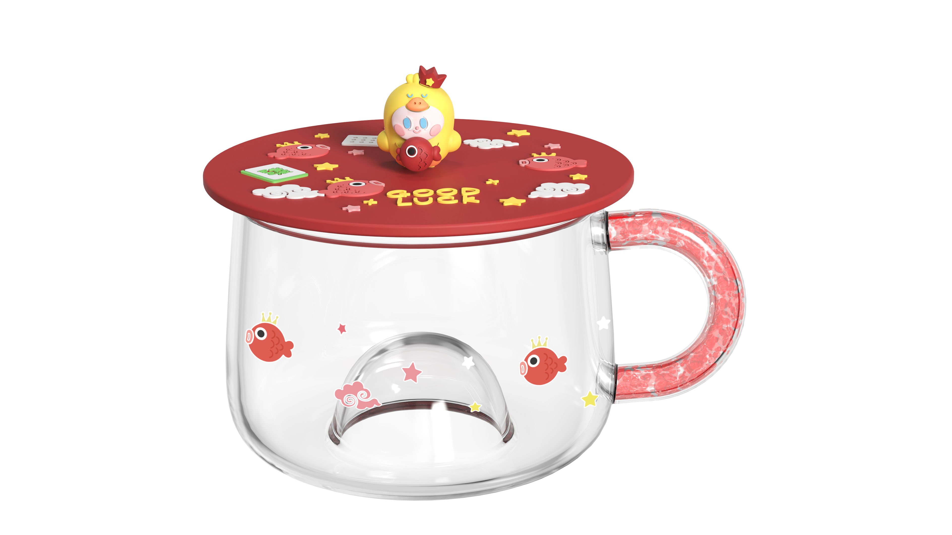 AI duck blind box series，Original design，interest，Blind box glass，