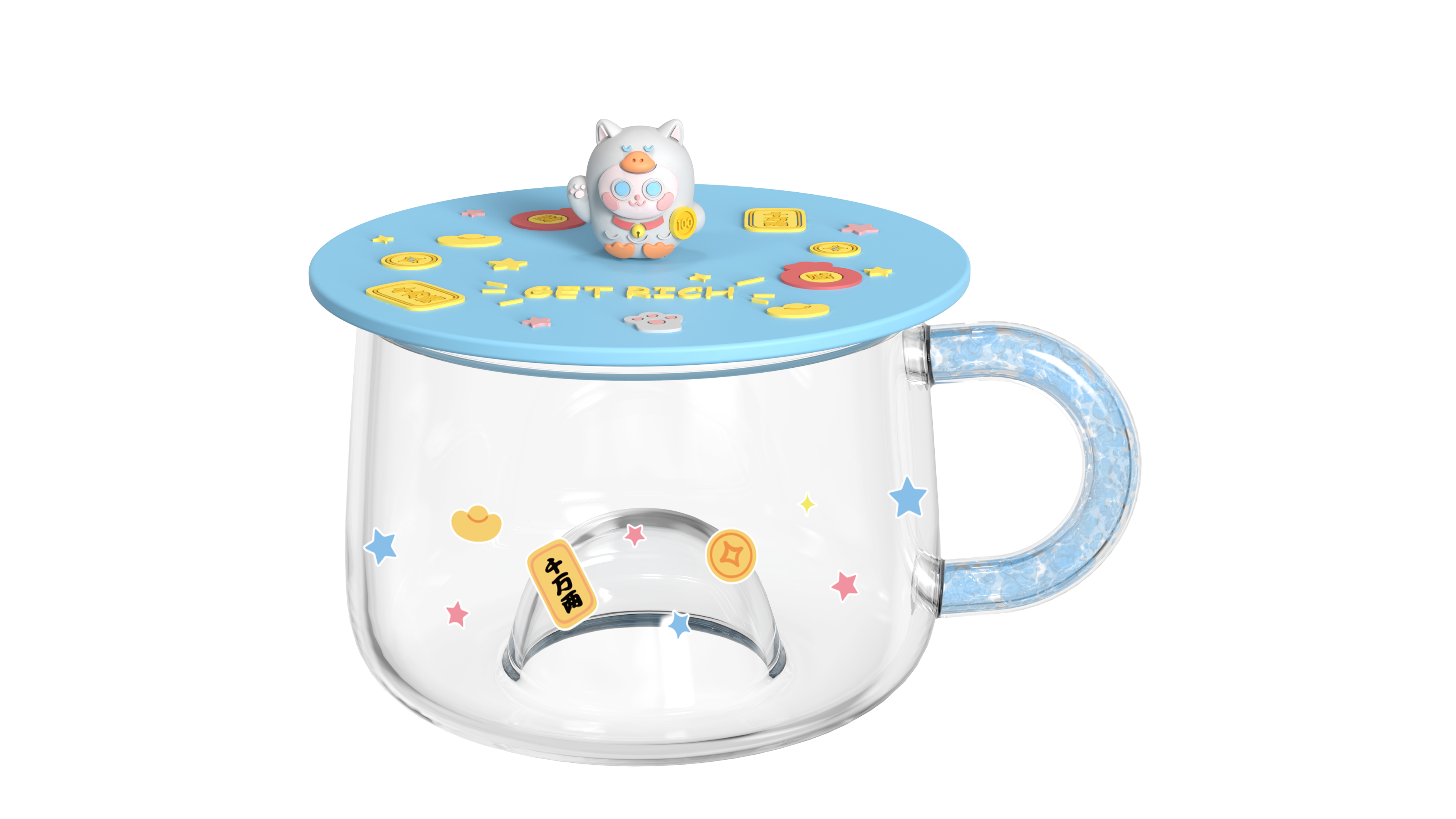 AI duck blind box series，Original design，interest，Blind box glass，