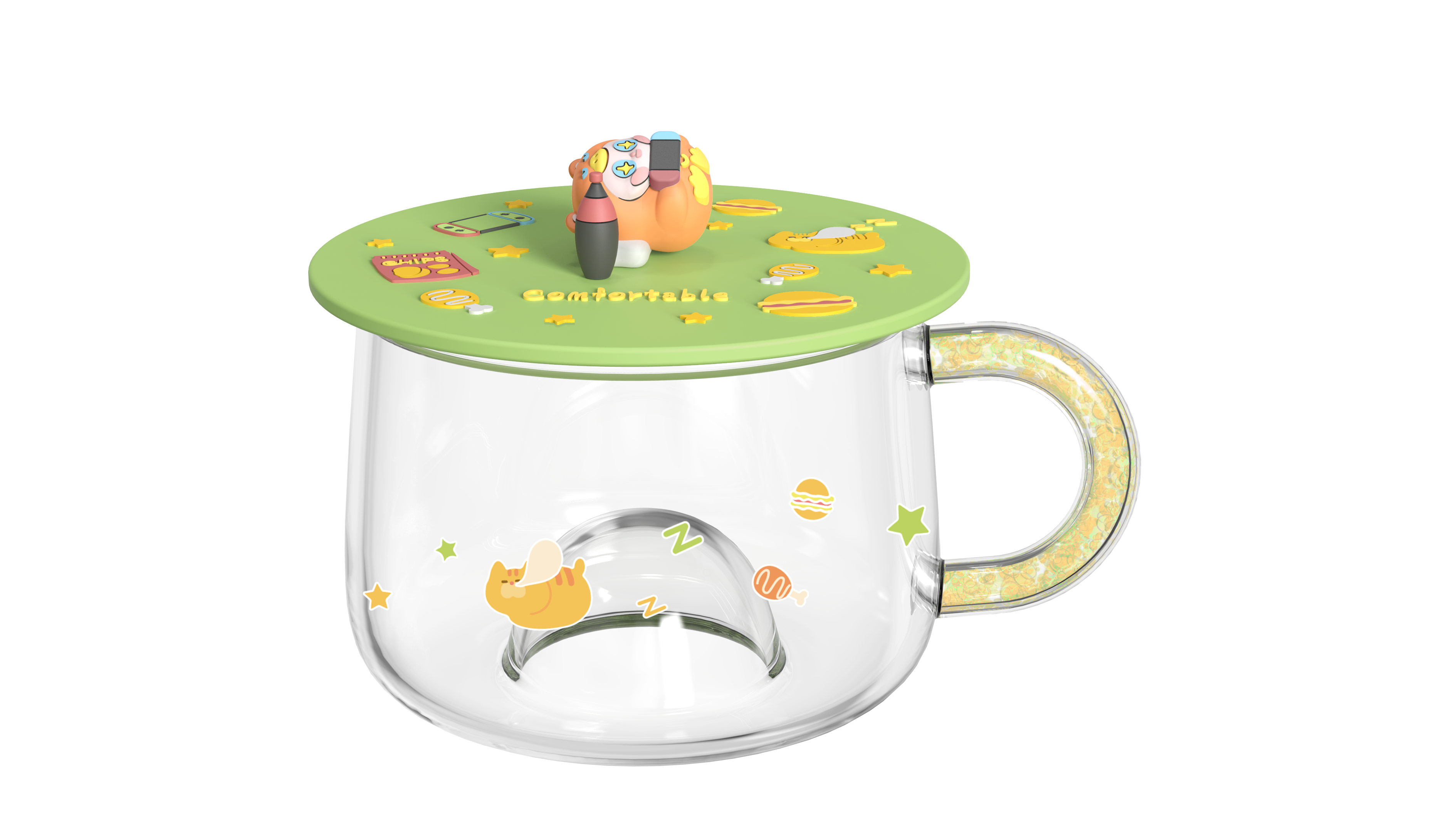 AI duck blind box series，Original design，interest，Blind box glass，