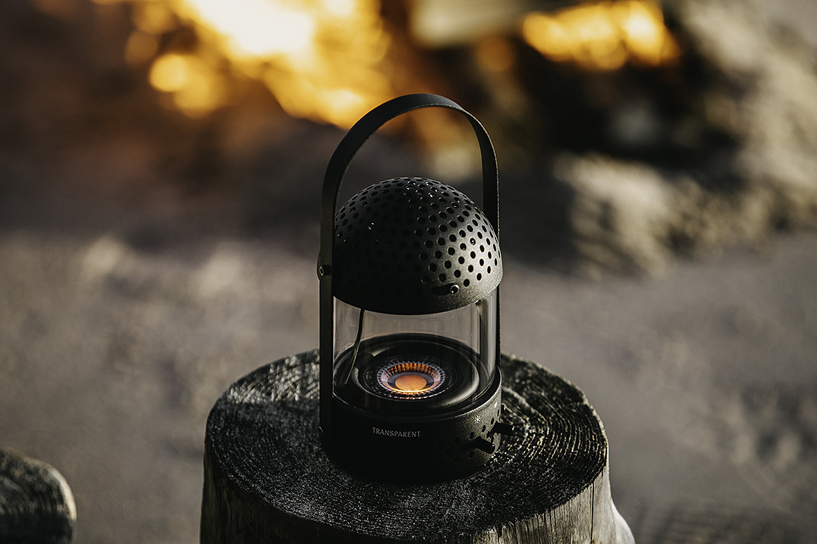 Swedish audio brand，Transparent，Portable loudspeaker，Optical loudspeaker，Bluetooth Wireless ，Modular design，Light Speaker，