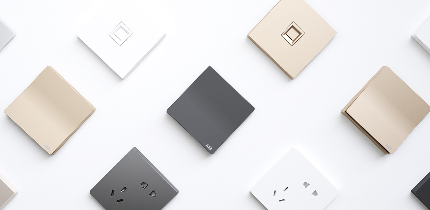 Simplicity，ABB，switch，Socket，Row and insert，