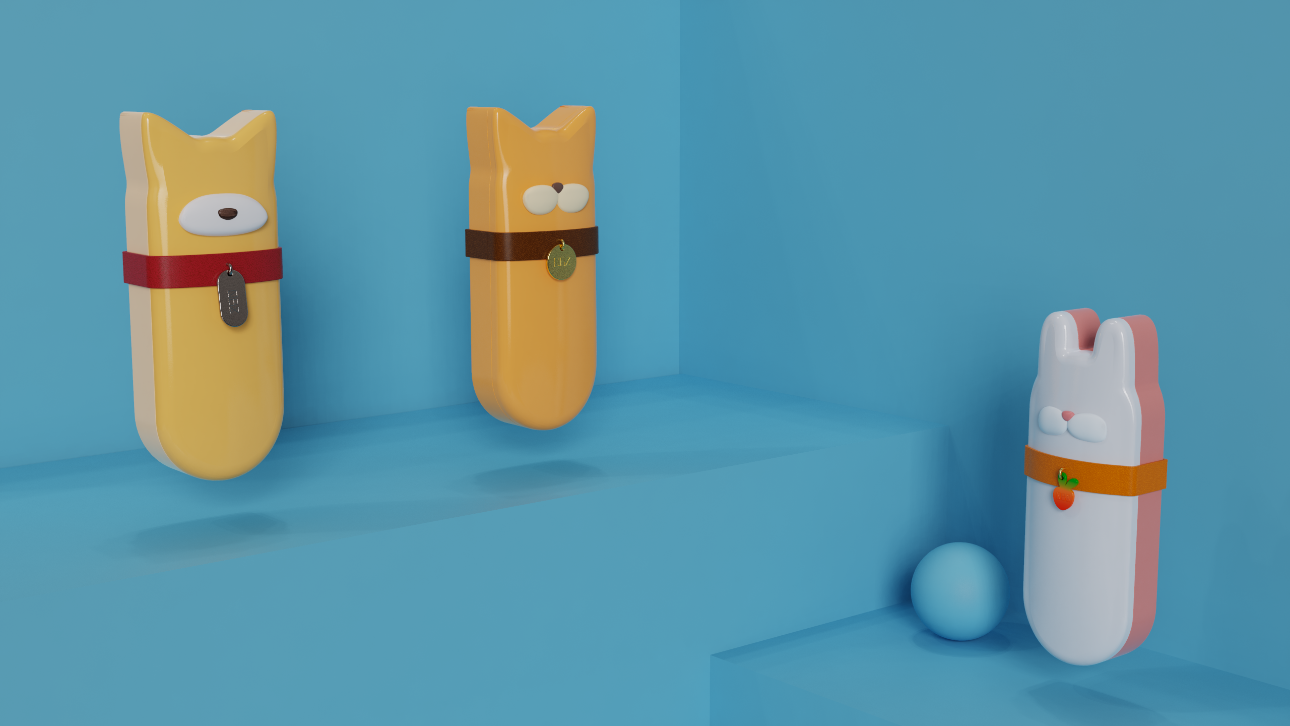 pencil-box，cat，dog，rabbit，student，Cultural creation，bionics，