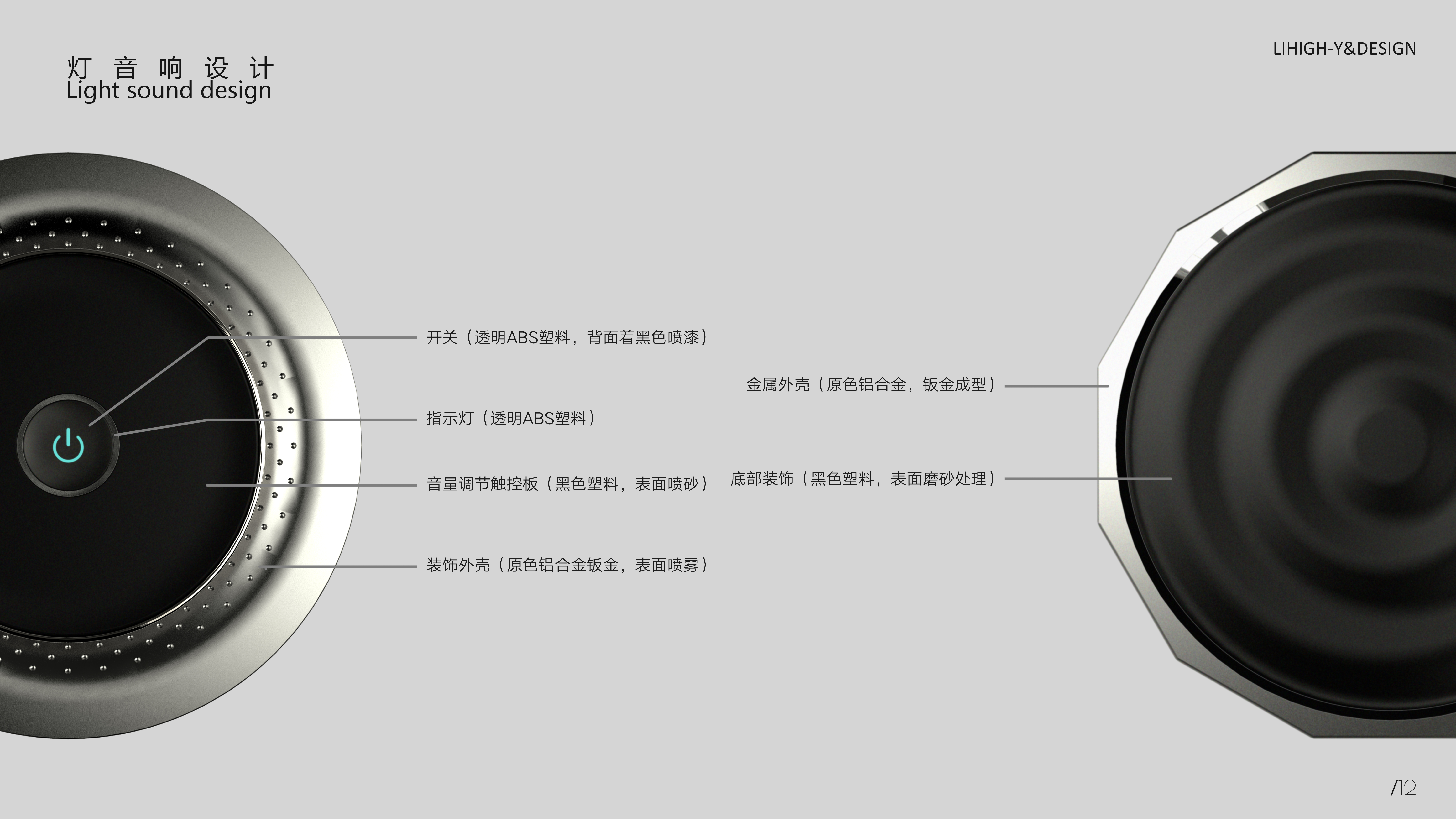 lamp，loudspeaker box，Light sound，switch，inversion，